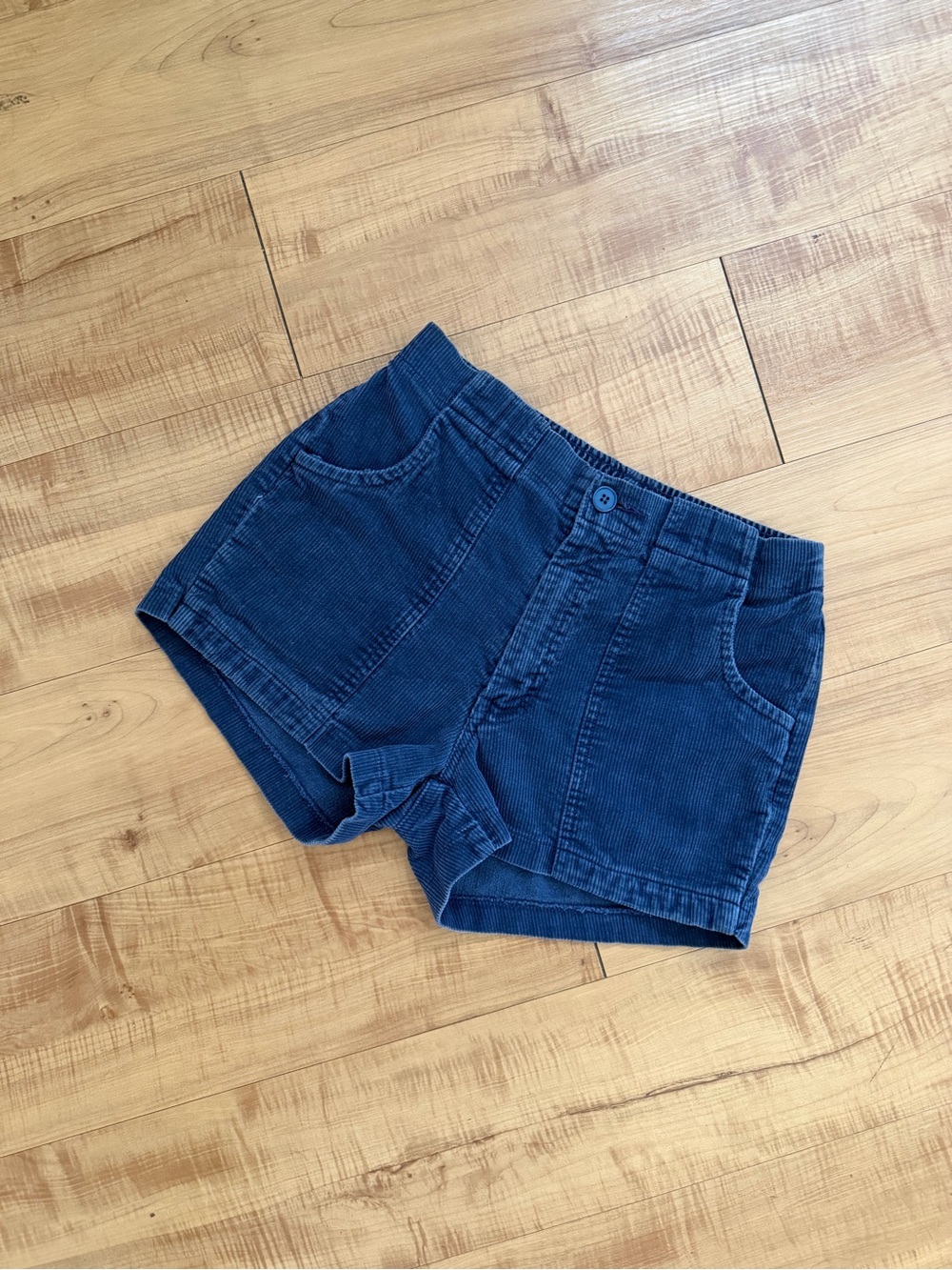 Vintage Navy Corduroy 100% Cotton Shorts